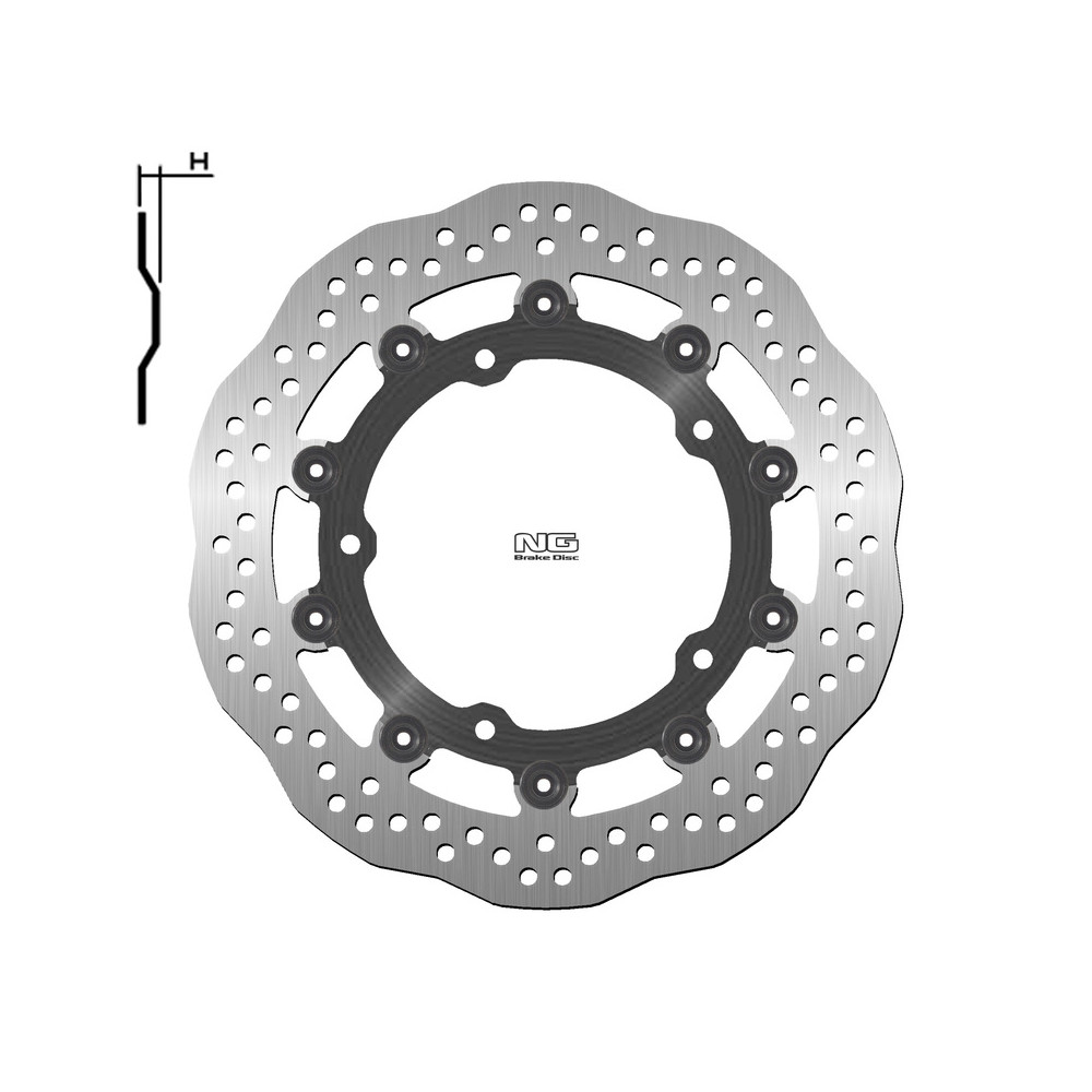 Disque de frein NG BRAKES pétale flottant - 1623X