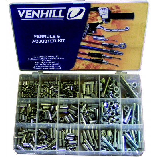 Coffret accessoires cables Venhill - 459 pièces protections caoutchouc