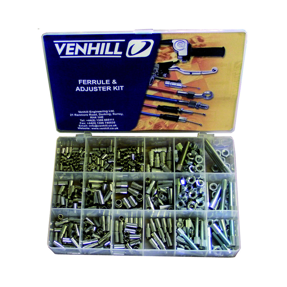 Coffret accessoires cables Venhill - 459 pièces protections caoutchouc