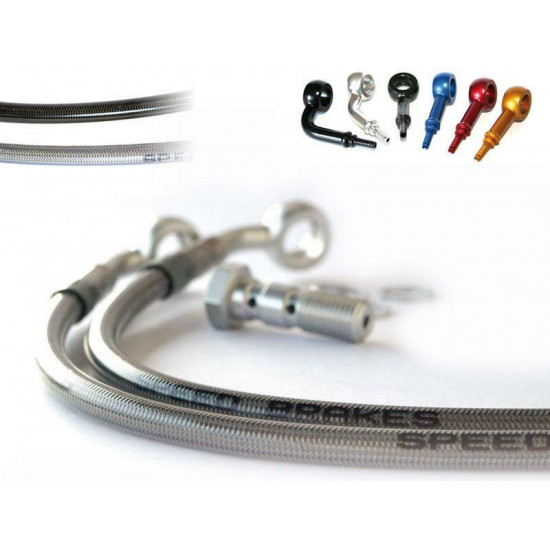 DURITE DE FREIN ARRIERE INOX/RACCORD ALU POUR HONDA CBR600F ABS '11