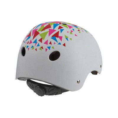 Casque POLISPORT Urban Radical Triangles blanc/orange taille 53/55