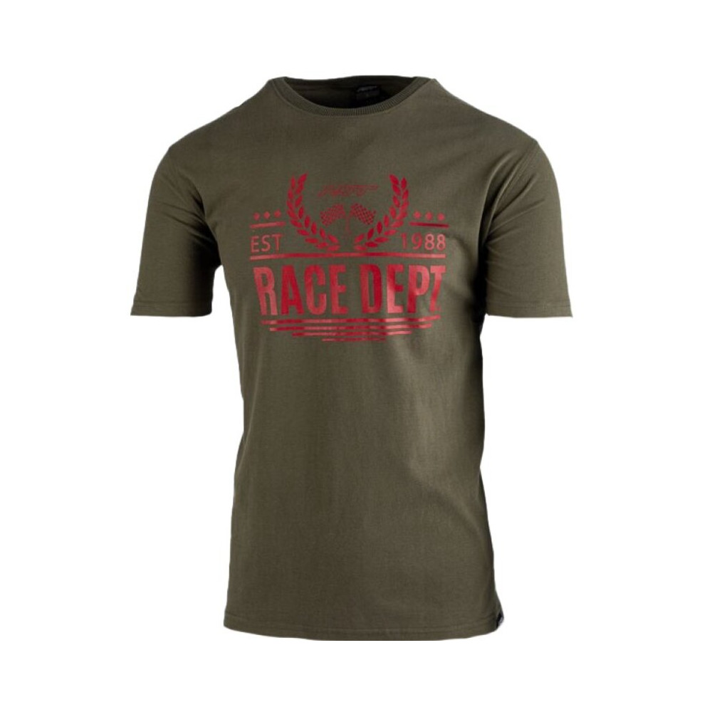 T-Shirt RST Est 1988 - kaki/rouge taille XS