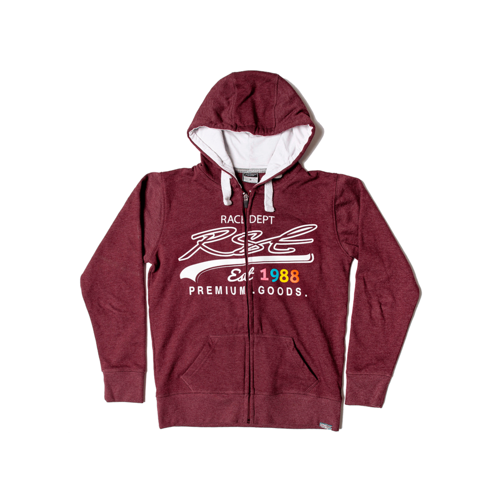 Hoodie femme RST Full Zip - rouge bordeaux taille S