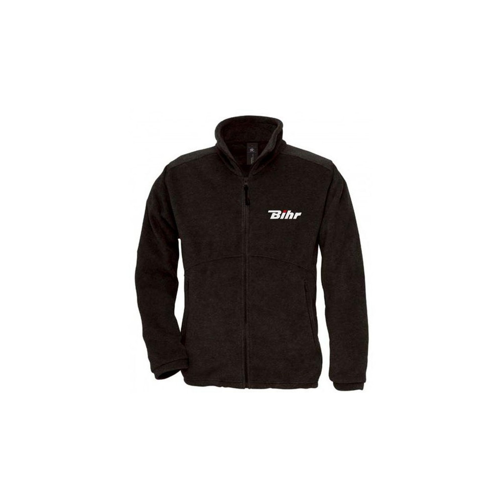 Blouson polaire zippé BIHR - noir taille M