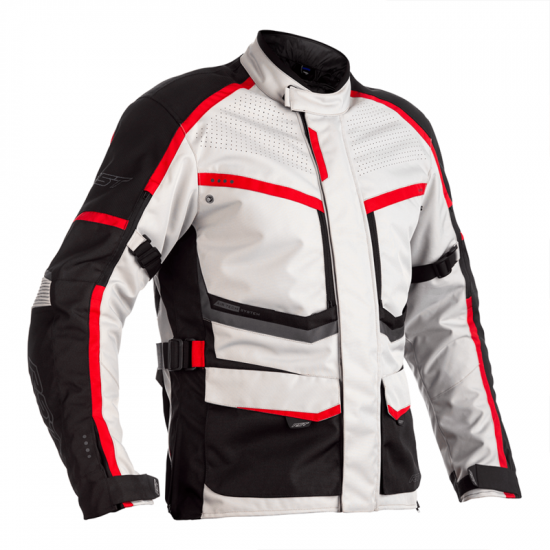 Veste RST Maverick textile - argent/noir/rouge taille S