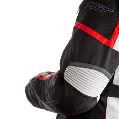 Veste RST Maverick textile - argent/noir/rouge taille L