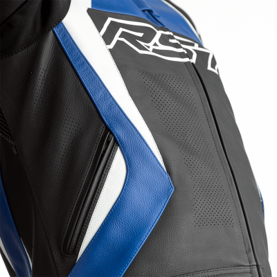 Veste RST Tractech EVO 4 cuir - noir/bleu/blanc taille XXL