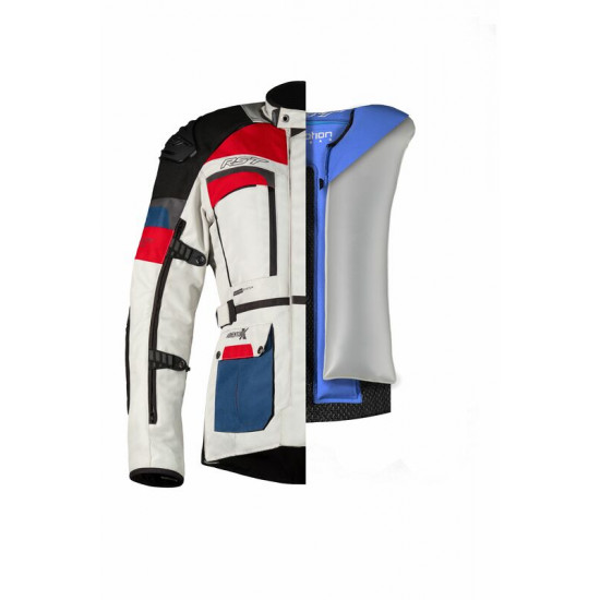 Veste RST Adventure-X Airbag textile - bleu/rouge taille 3XL