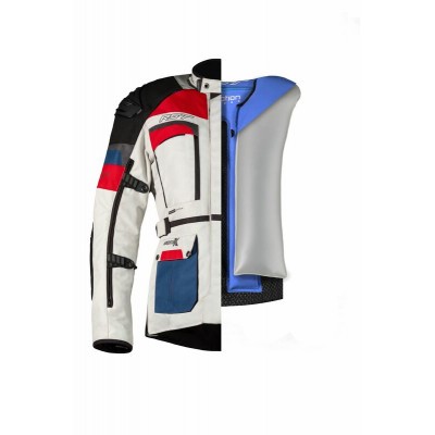 Veste RST Adventure-X Airbag textile - bleu/rouge taille 4XL