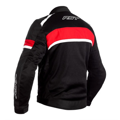 Blouson RST Pilot CE textile - noir/rouge taille XL