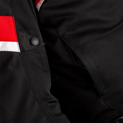 Blouson RST Pilot CE textile - noir/rouge taille XL