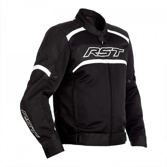 Blouson RST Pilot CE textile - noir/blanc taille XL