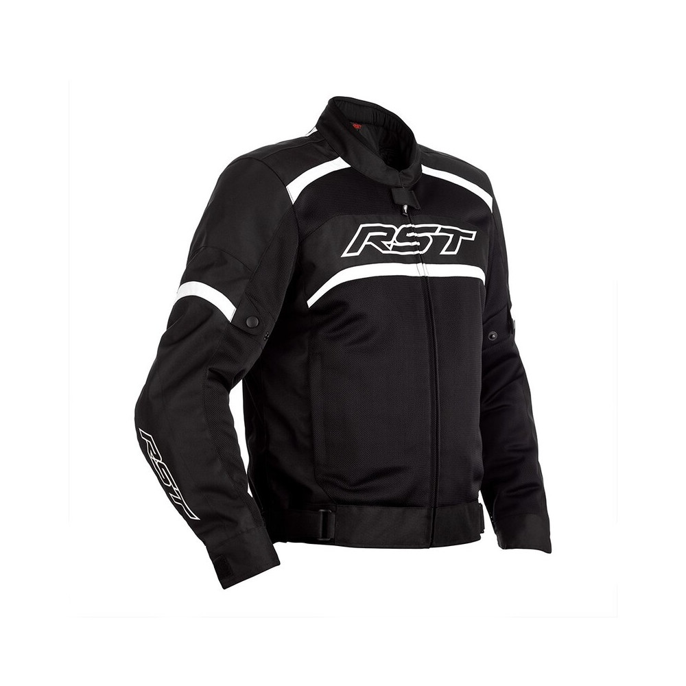 Blouson RST Pilot CE textile - noir/blanc taille XL