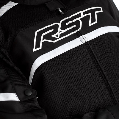 Blouson RST Pilot CE textile - noir/blanc taille XL