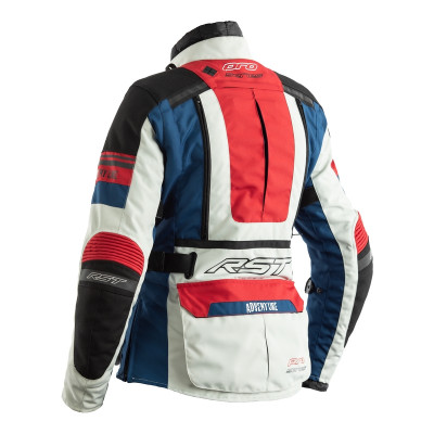 Veste RST Adventure femme textile - Ice/bleu/rouge taille XL