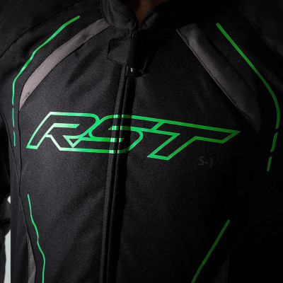 Veste RST S-1 textile noir/gris/vert fluo taille S