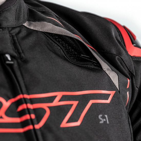 Veste RST S-1 textile noir/gris/rouge taille S