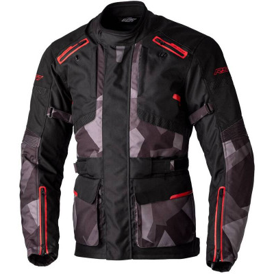 Veste RST Endurance CE textile - noir/camo/rouge taille M