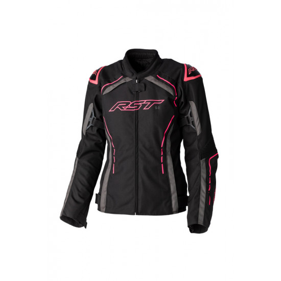 Veste femme RST S1 CE textile - noir/rose fluo taille XS