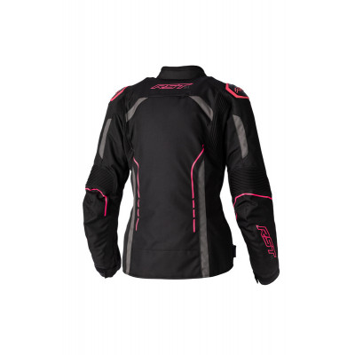 Veste femme RST S1 CE textile - noir/rose fluo taille XS