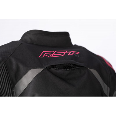 Veste femme RST S1 CE textile - noir/rose fluo taille XS