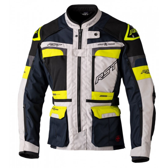 Veste RST Race Dept Adventure X-Trem CE textile - argent/navy/jaune taille 3XL