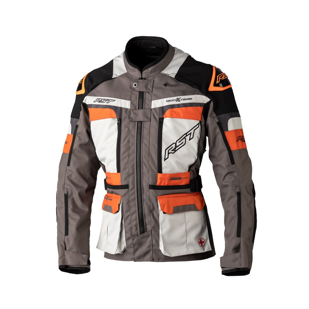 Veste RST Race Dept Adventure X-Trem CE textile - Gris/Ice/orange KTM taille 4XL