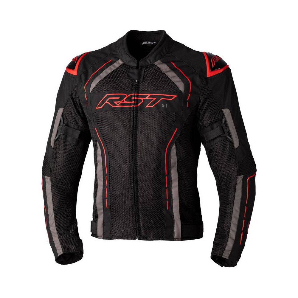 Veste RST S1 Mesh CE textile - Black/Red taille S