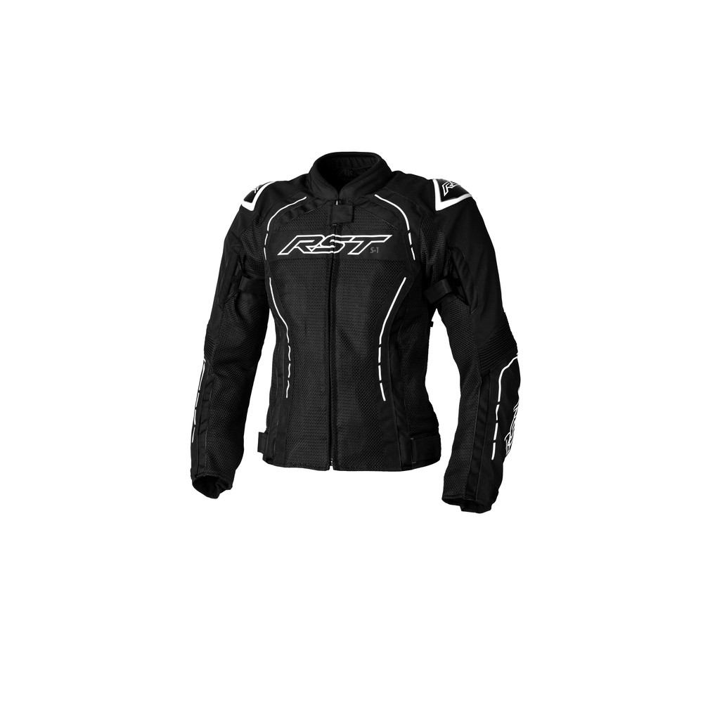 Veste femme RST S1 Mesh CE textile - noir/blanc taille M