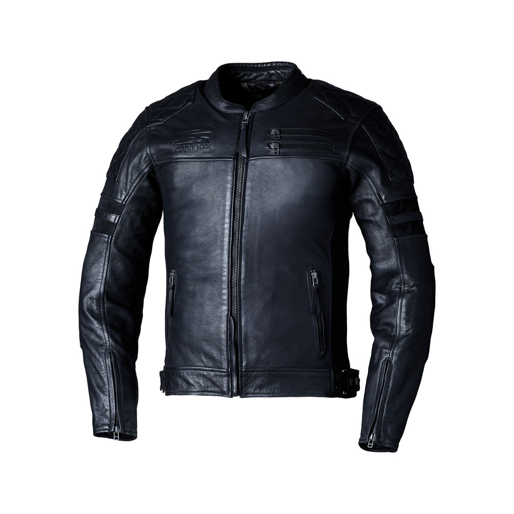 Veste RST Hillberry2 cuir CE homme - Noir