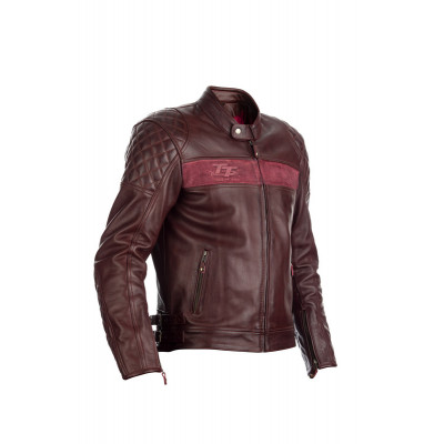 Blouson RST IOM TT Brandish cuir - rouge taille M