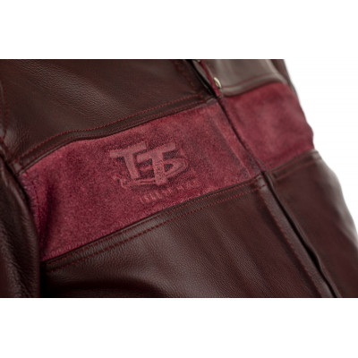 Blouson RST IOM TT Brandish cuir - rouge taille M