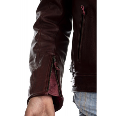 Blouson RST IOM TT Brandish cuir - rouge taille M