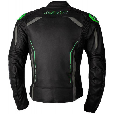 Veste RST S1 CE cuir - noir/gris/vert fluo taille L