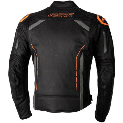 Veste RST S1 CE cuir - noir/gris/orange fluo taille L