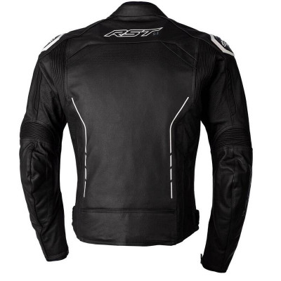 Veste RST S1 CE cuir - noir/noir/blanc taille XS