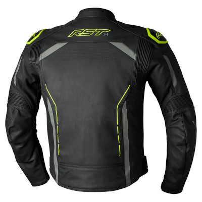 Veste RST S1 cuir homme - Neon yellow