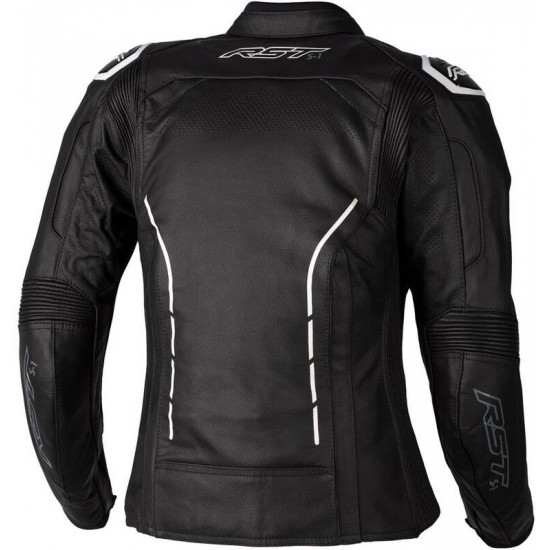 Veste femme RST S1 CE cuir - noir/blanc taille S