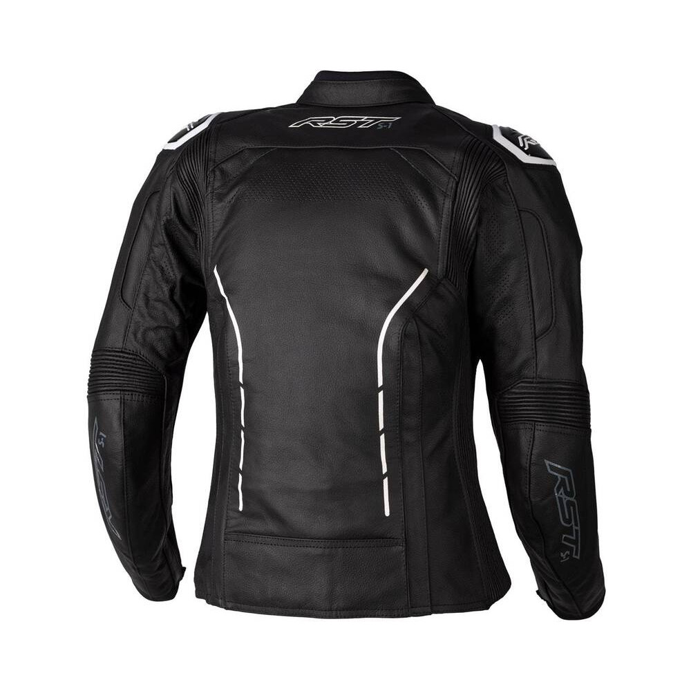 Veste femme RST S1 CE cuir - noir/blanc taille M