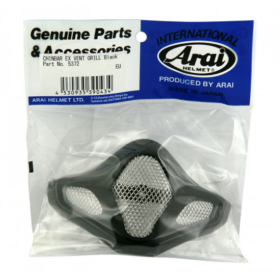 Ventilation menton ARAI grille extérieure Black pour casque MX-V