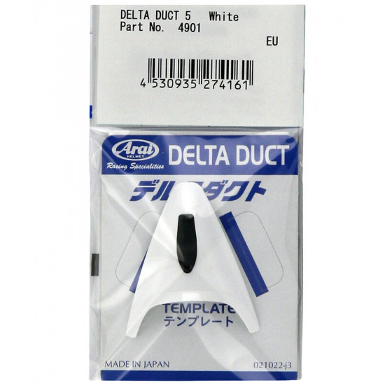 Ventilation avant centrale ARAI Delta Duct 5 white pour casques RX-7 GP/X-Tend/X-Tend Ram/SZ-Ram-4