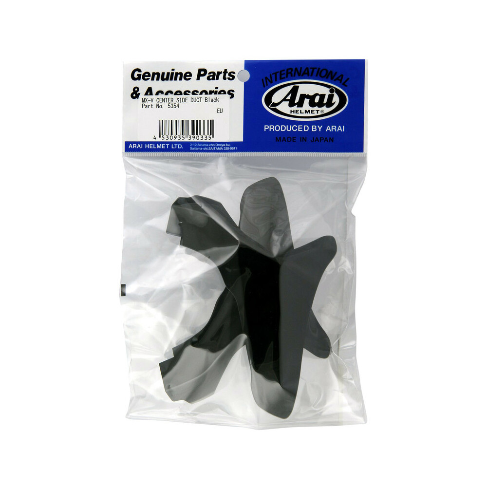 Ventilations arrières latérales supérieures ARAI Center Side Duct black pour casque MX-V