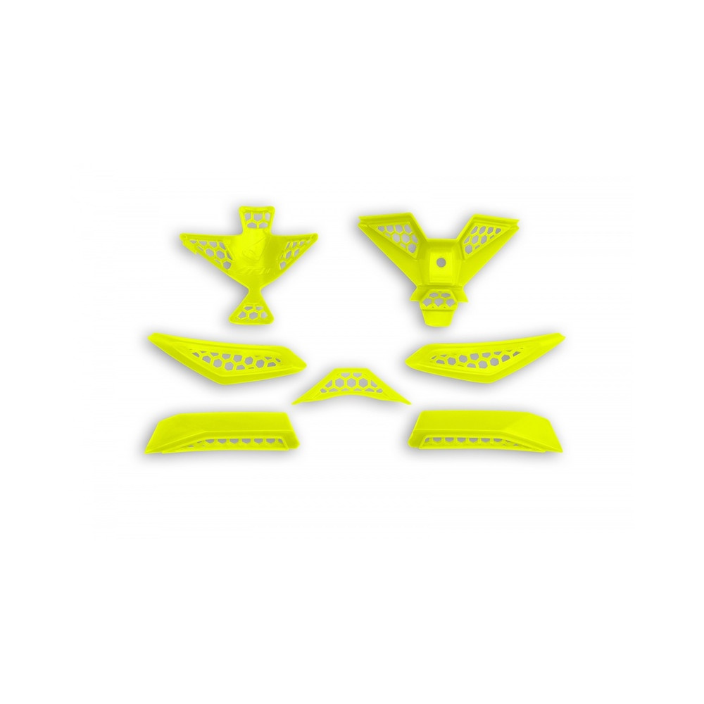 Kit extracteurs d'air UFO Diamond - jaune fluo