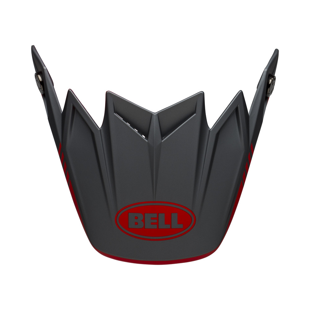 Visière BELL Moto-9 Flex Louver Matte Gray/Red