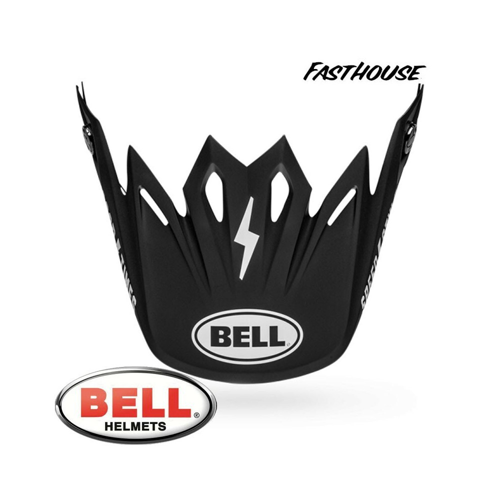 Visière BELL Moto-9 Flex Fasthouse Black/White