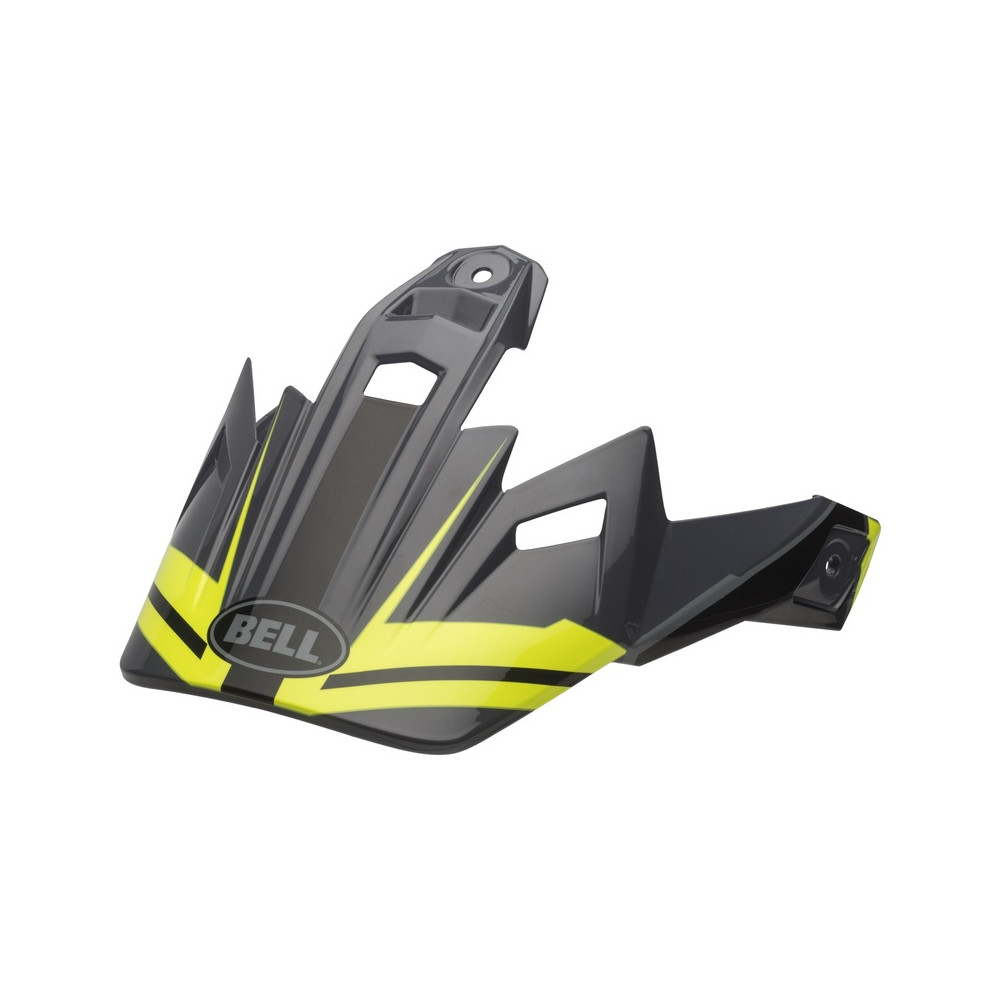 Visière BELL Mx-9 Adventure Barricade mat jaune fluo