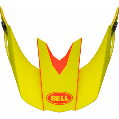 Kit visière et ventilation de bouche BELL Moto-10 - Mirage Hi-Viz Yellow/orange