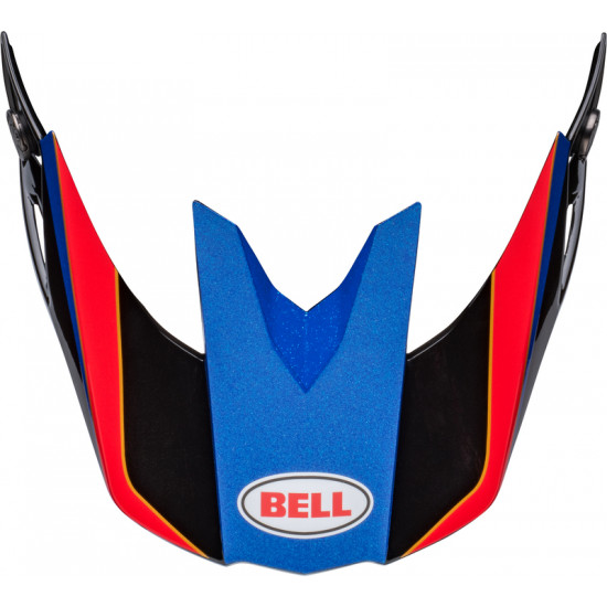 Kit visière et ventilation de bouche BELL Moto-10 - Paulin Replica noir/bleu