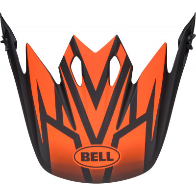 Visière BELL MX-9  Mips - Disrupt noir mat/orange