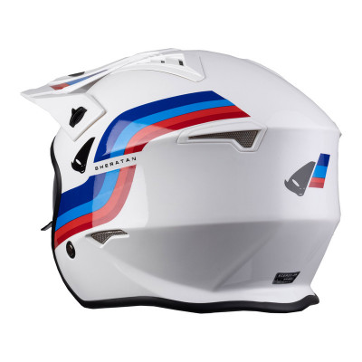 Casque UFO Sheratan - blanc/bleu/rouge